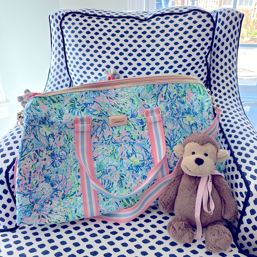 NWT Lilly Pulitzer Weekender Duffel Bag Soleil It On Me - Picture 5 of 16